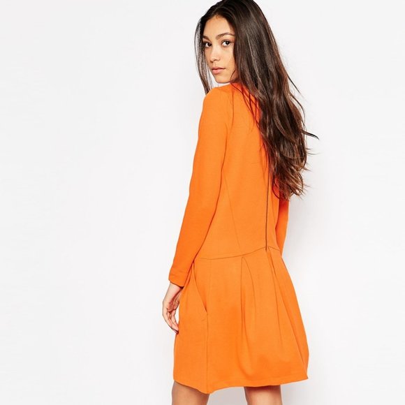 ganni long sleeve dress